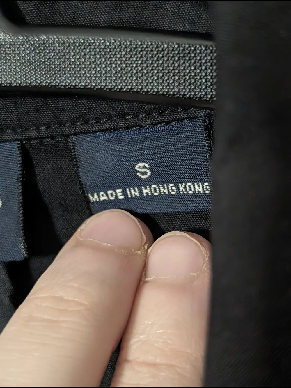 Brooks Brothers Vintage Men's Black Brushed Cotton Hong Kong Overcoat Jacket S